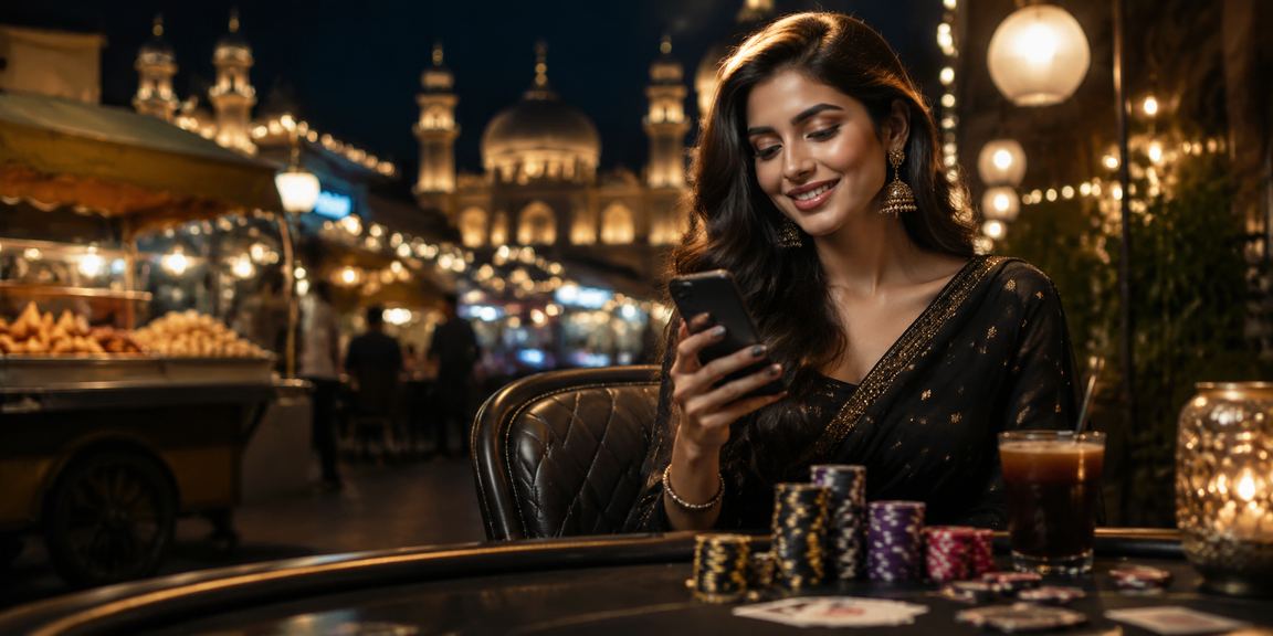 Lucknow old city poker game night market